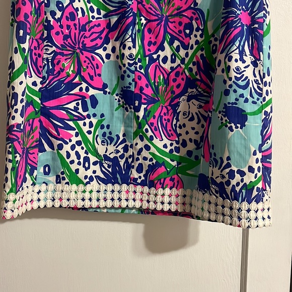 Lilly Pulitzer Leopard Multi Colored Dress Size 2 - Picture 4 of 5